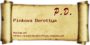 Pinkova Dorottya névjegykártya